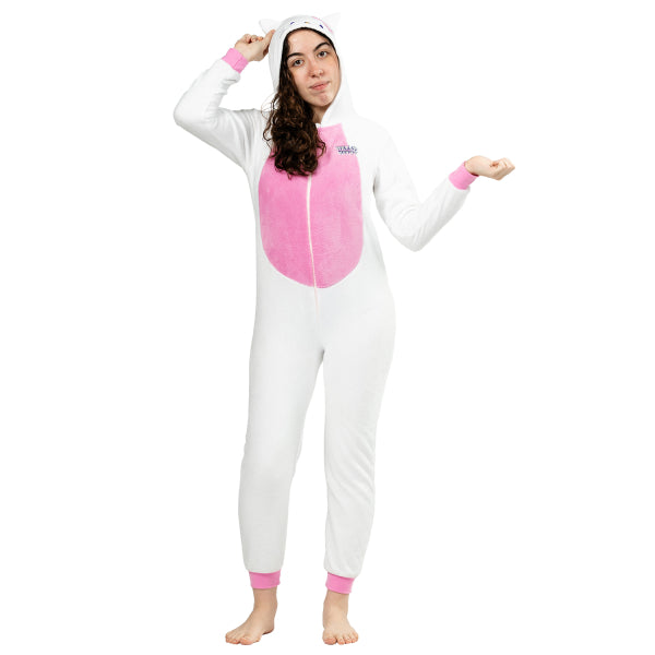 Hello Kitty Onesie Wit Roze Dames