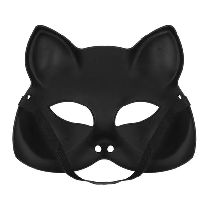 Halfmasker Kitty zwart