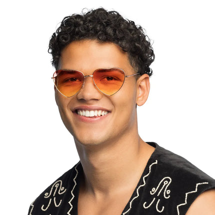 Hartjes Bril Oranje Groovy