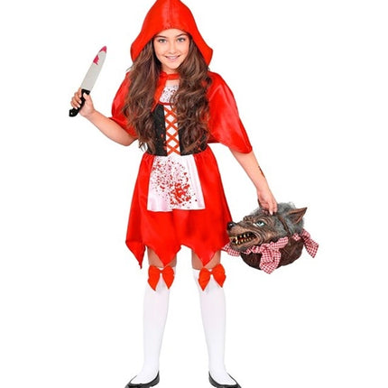 Halloween Jurk Rood Kind Zombie Roodkapje