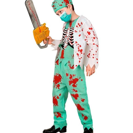 Halloween Kostuum Kind Zombie Dokter Bloed