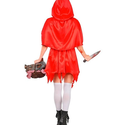 Halloween Jurk Rood Dames Zombie Roodkapje