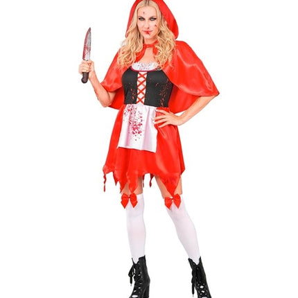 Halloween Jurk Rood Dames Zombie Roodkapje
