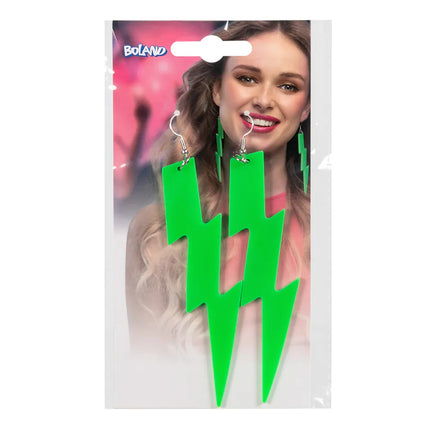 Groene Oorbellen Bliksem Uv