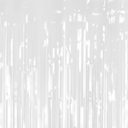 Feestgordijn, wit, 100 x 200 cm