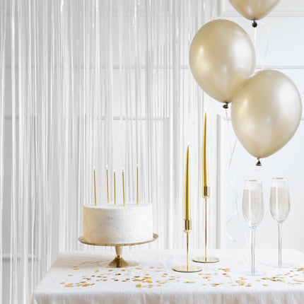 Feestgordijn, wit, 100 x 200 cm