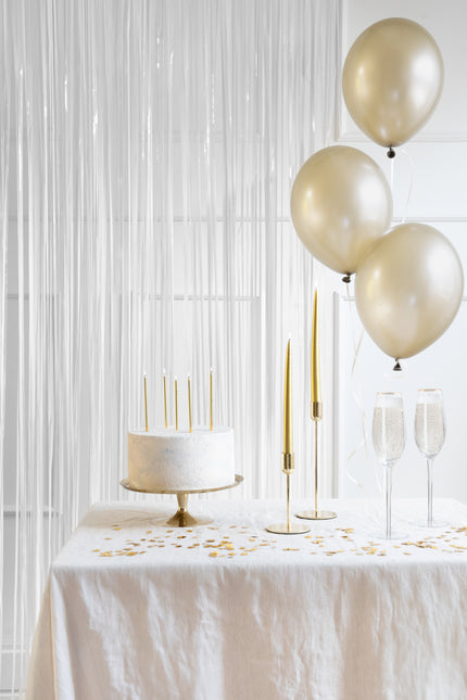 Feestgordijn, wit, 100 x 200 cm