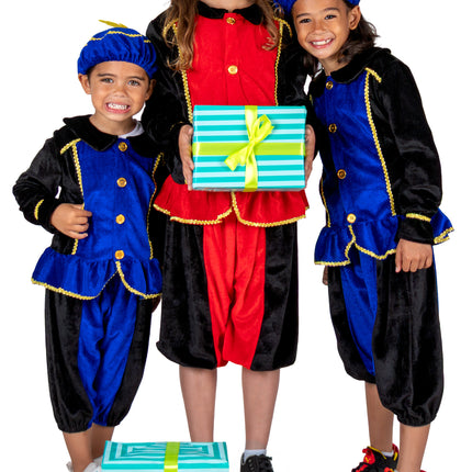 Pietenpakje Kind Rood/Zwart