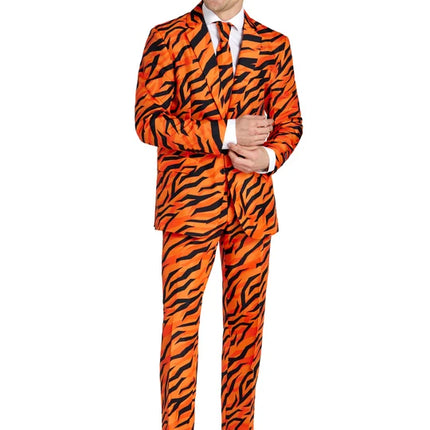 Tijger Kostuum Heren Oranje 3-delig