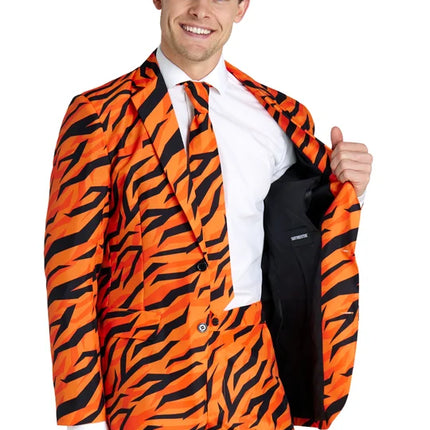 Tijger Kostuum Heren Oranje 3-delig