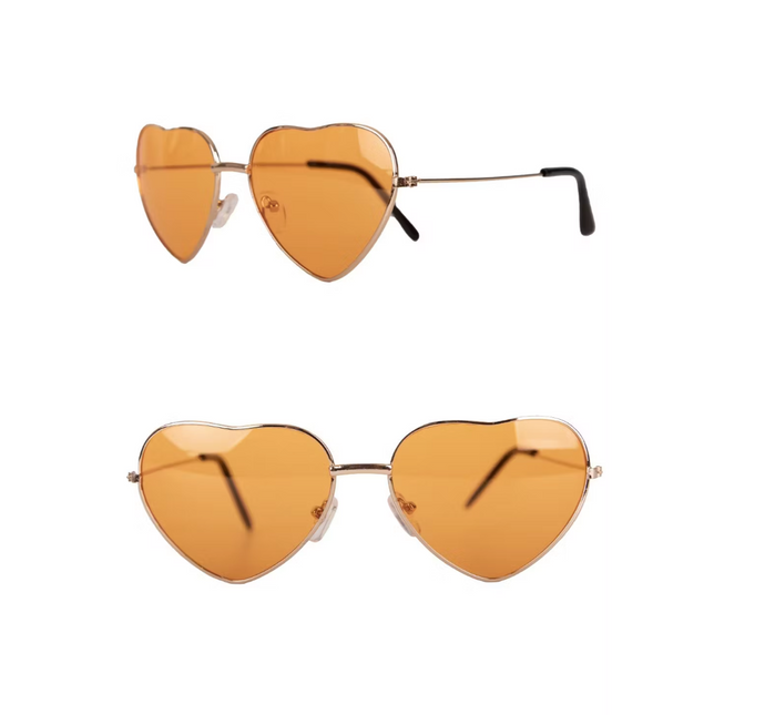 Hartjes Bril Oranje One Size