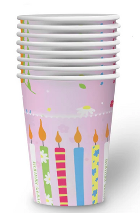 Roze Bekers Kaarsjes 250ml 8st