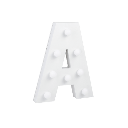 A Licht Letter 16,5cm van Paper Dreams koop je bij Partywinkel