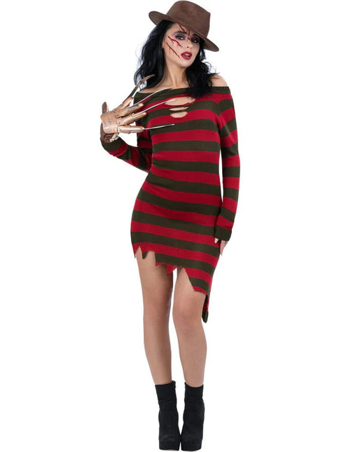 A Nightmare on Elm Street Freddy Krueger Jurk van Smiffys koop je bij Partywinkel