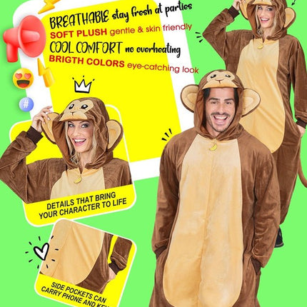 Aap Pluche Kostuum van Widmann koop je bij Partywinkel