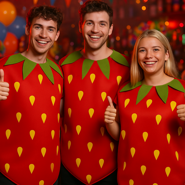 Aardbei Kostuum Rood