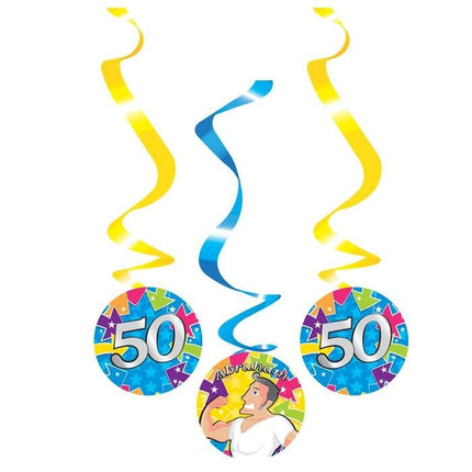 Abraham Hangdecoratie Versiering 3st van Haza Witbaard koop je bij Partywinkel