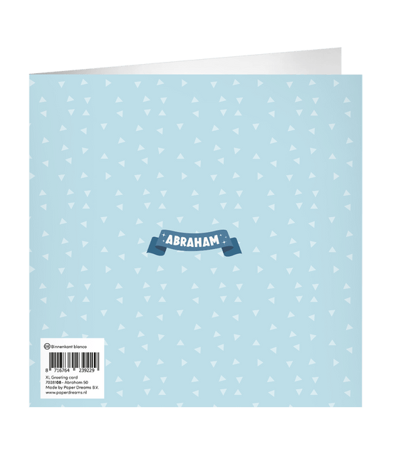 Abraham Wenskaart 23cm van Paper Dreams koop je bij Partywinkel