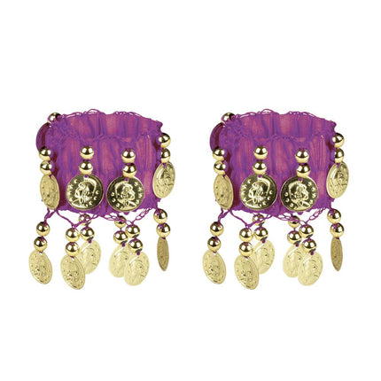 Accessoireset Paars Buikdanseres 4 delig van Boland koop je bij Partywinkel