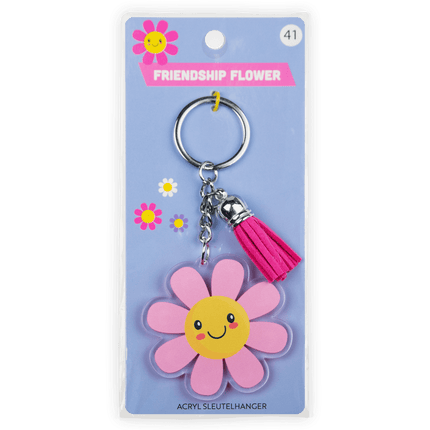 Acryl Sleutelhanger Bloem van Paper Dreams koop je bij Partywinkel