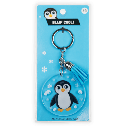Acryl Sleutelhanger Pinguïn van Paper Dreams koop je bij Partywinkel