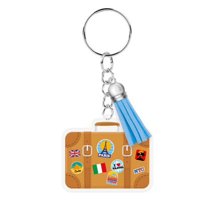 Acryl Sleutelhanger Reiskoffer van Paper Dreams koop je bij Partywinkel