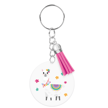 Acryl sleutelhanger Alpaca