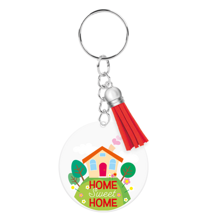 Acryl sleutelhanger Home sweet home