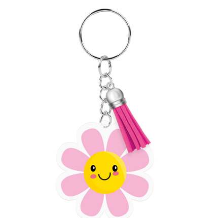 Acryl Sleutelhanger Bloem