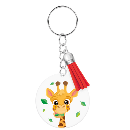 Acryl Sleutelhanger Giraffe