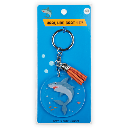 Acryl Sleutelhanger Haai