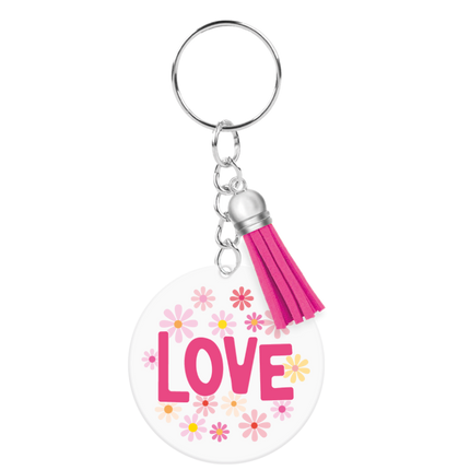 Acryl sleutelhanger Love