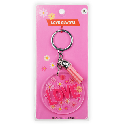 Acryl sleutelhanger Love