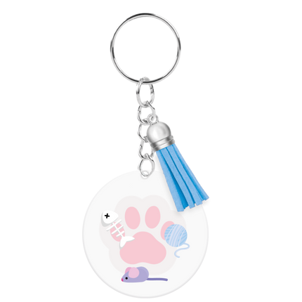 Acryl sleutelhanger Kat