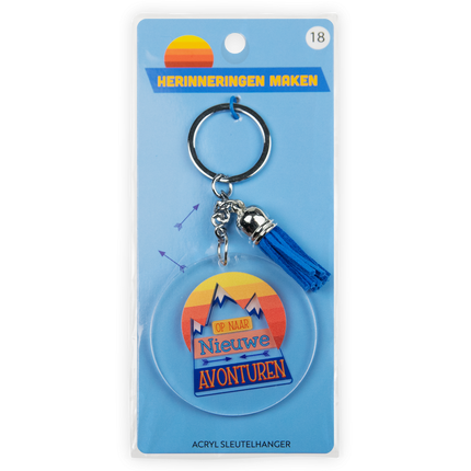 Acryl sleutelhanger Nieuwe avonturen