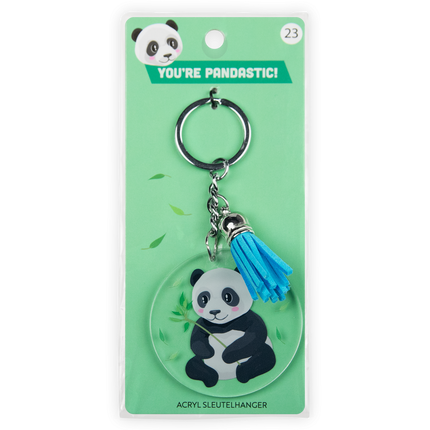 Acryl sleutelhanger Panda