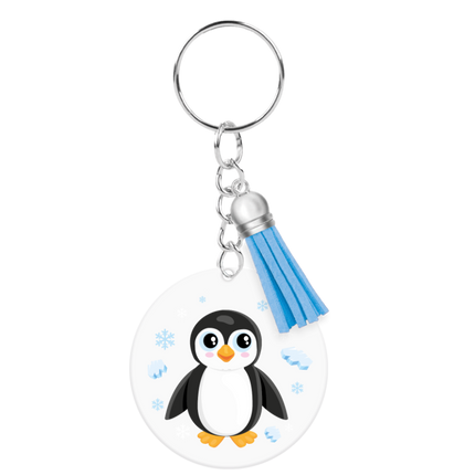 Acryl Sleutelhanger Pinguïn