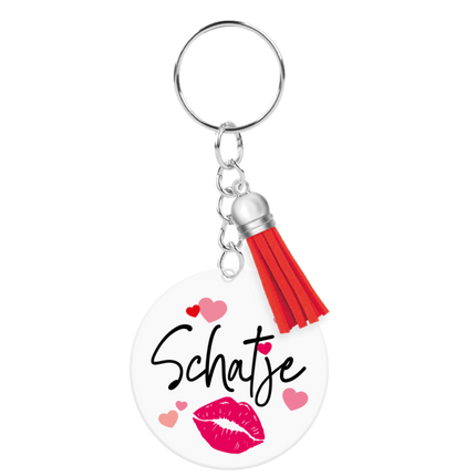 Acryl sleutelhanger Schatje