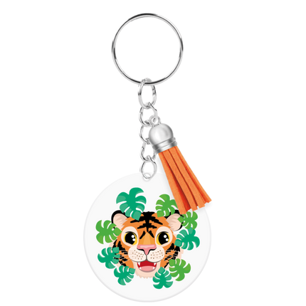 Acryl sleutelhanger Tijger