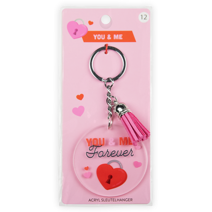Acryl sleutelhanger You & me