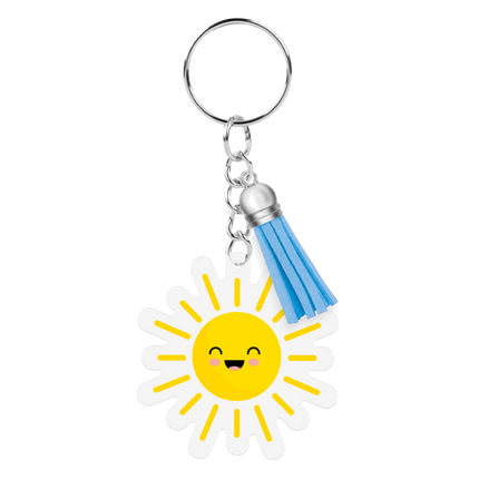 Acryl sleutelhanger Zon