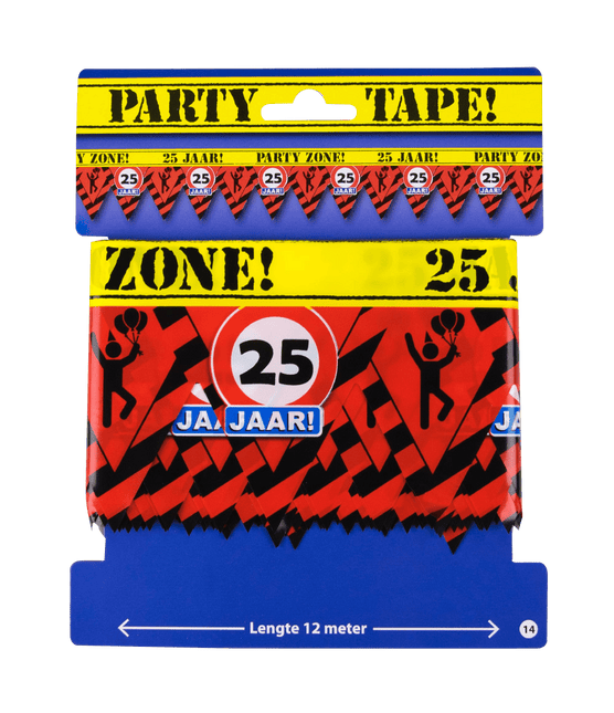 Afzetlint 25 Jaar 12m van Paper Dreams koop je bij Partywinkel