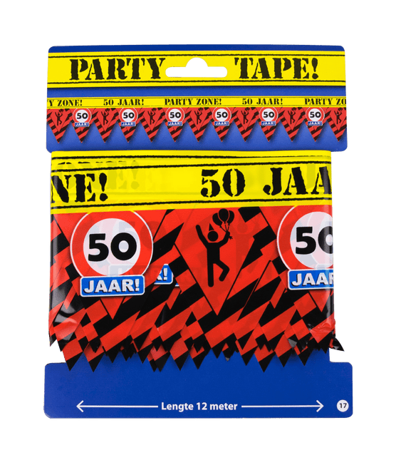Afzetlint 50 Jaar 12m van Paper Dreams koop je bij Partywinkel