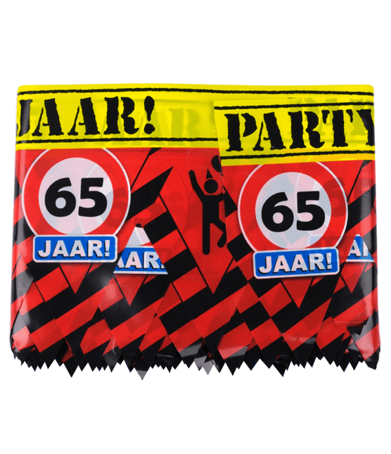 Afzetlint 65 Jaar 12m van Paper Dreams koop je bij Partywinkel