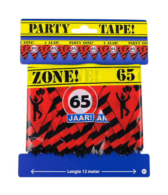 Afzetlint 65 Jaar 12m van Paper Dreams koop je bij Partywinkel