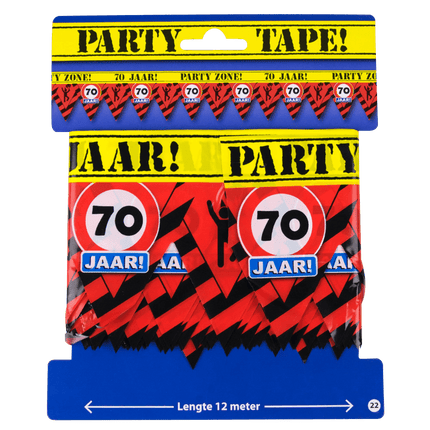 Afzetlint 70 Jaar 12m van Paper Dreams koop je bij Partywinkel