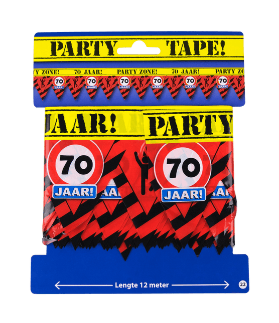 Afzetlint 70 Jaar 12m van Paper Dreams koop je bij Partywinkel