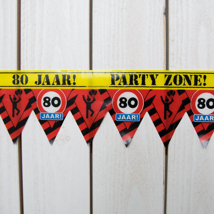 Afzetlint 80 Jaar 12m van Paper Dreams koop je bij Partywinkel