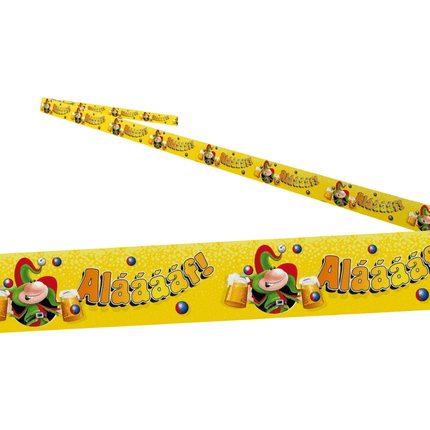 Afzetlint Alaaf Geel 15 meter van Folat koop je bij Partywinkel