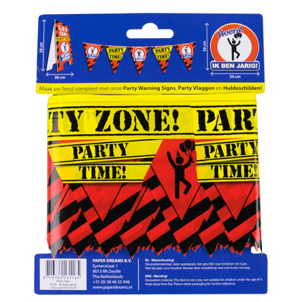 Afzetlint Ik Ben Jarig 12m van Paper Dreams koop je bij Partywinkel